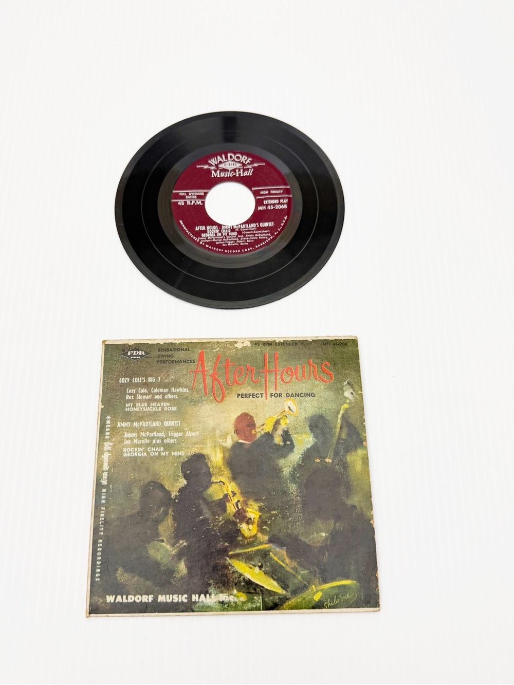 Waldorf Music Hall After Hours Jimmy McPartland Quintet 7 Inch Vinyl Record